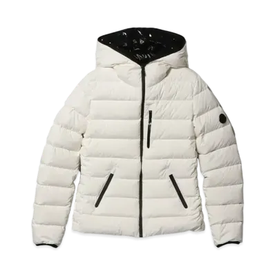 MONCLER Herbe Short Down Jacket "Off White"