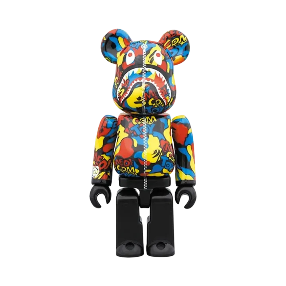 Bearbrick BAPE Camo Shark 100%