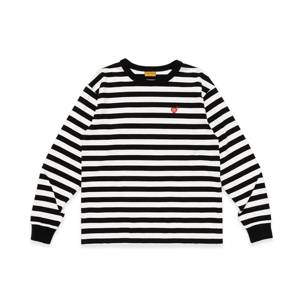 HUMAN MADE Striped L/S T-Shirt "White"