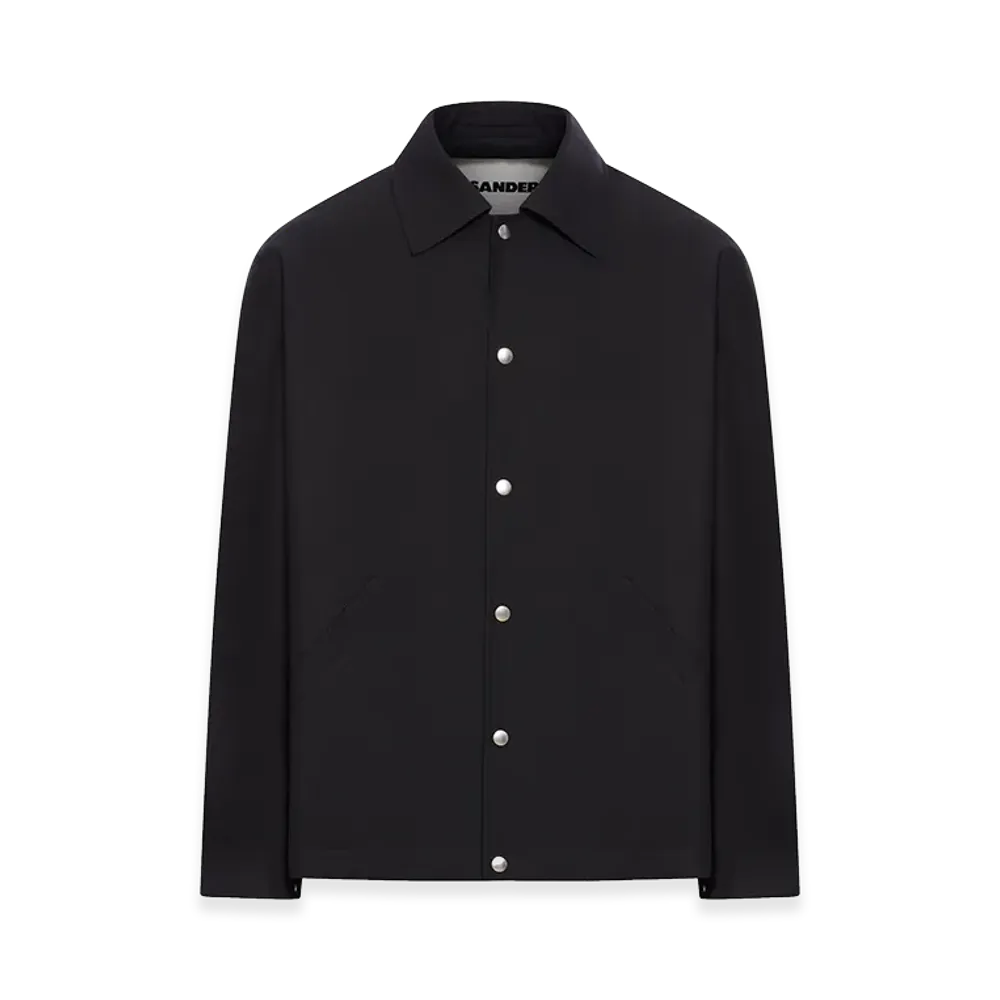 Jil Sander Overshirt With Logo Print "Black"
