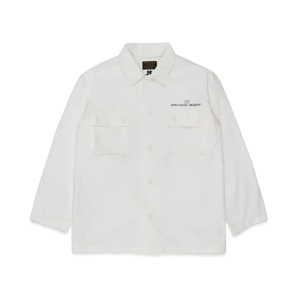 WACKO MARIA Jean-Michel Basquiat / Army Shirt "White"