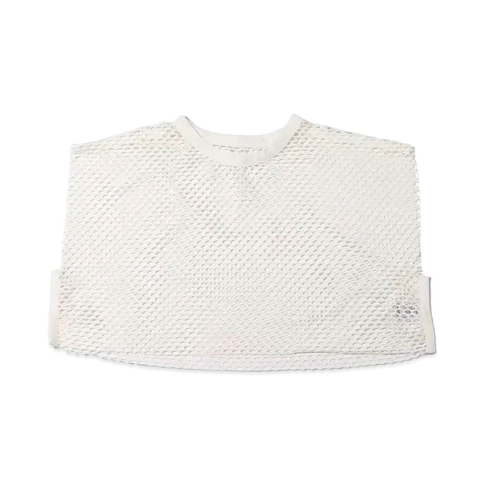 atmos pink Mesh Sleeveless Tops "White"