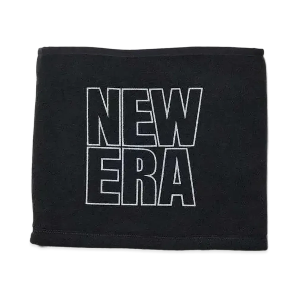 NEW ERA Fleece Neck Warmer Square New Era Outline "Black/Reflective Gray"