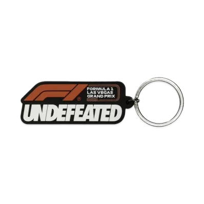 UNDEFEATED x F1 LVGP Raised Rubber Keychain "Multi"