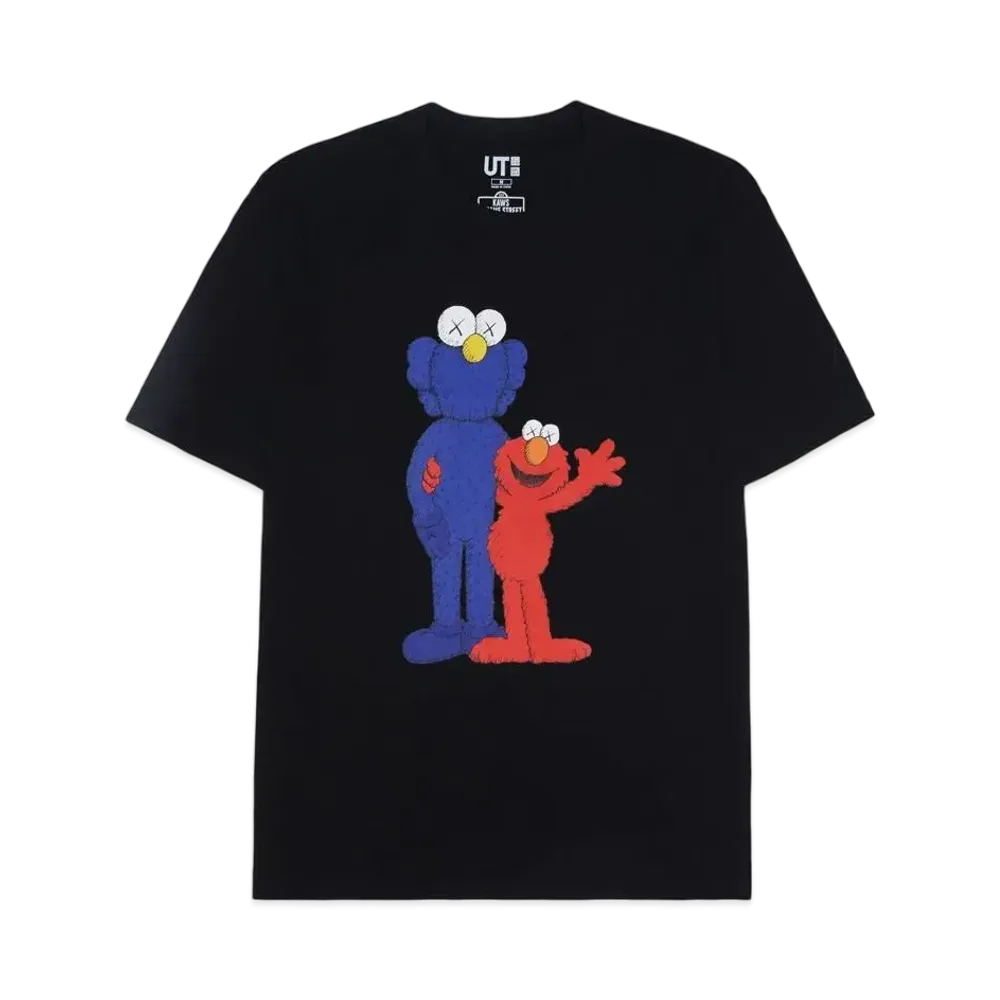KAWS x Uniqlo x Sesame Street BFF Elmo Tee "Black"