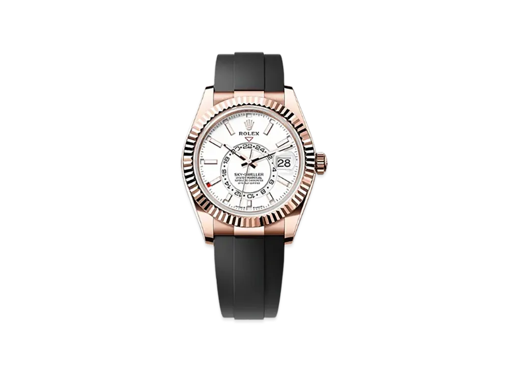 ROLEX Sky-Dweller 42mm Everose Gold 336235 "Intense White"