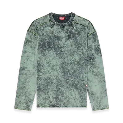 Diesel T-Crahor-LS-R1 Treated Long-Sleeve T-Shirt "Green"