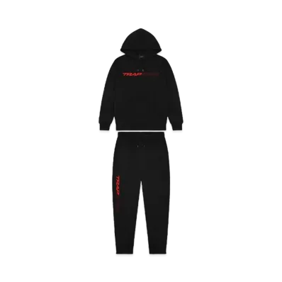TRAPSTAR Full Speed Tracksuit "Black/Red"