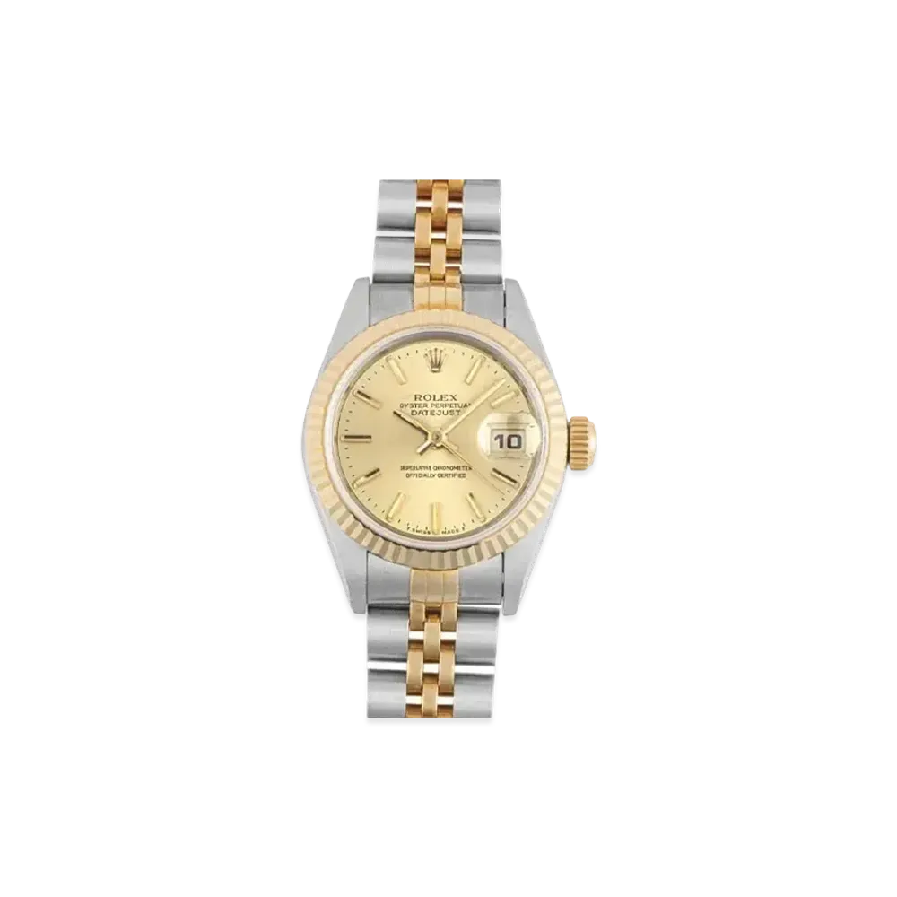 ROLEX Lady-Datejust "Champagne/Stainless Steel/Yellow Gold"