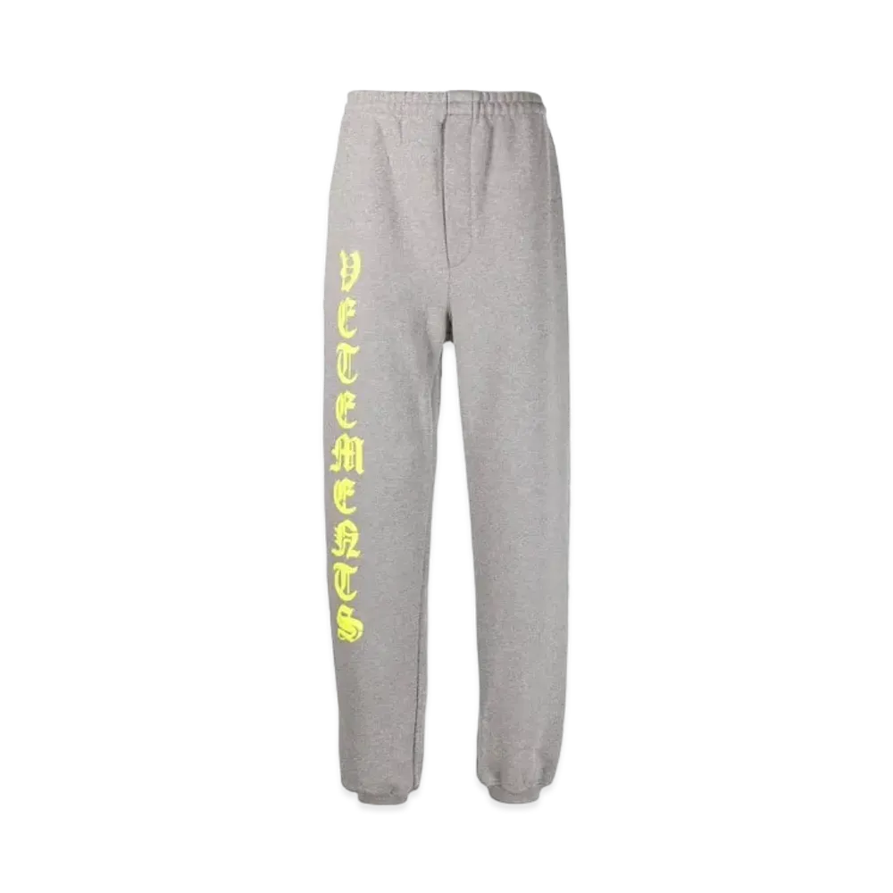 VETEMENTS Anarchy Logo Jogger Pants "Neon Green"