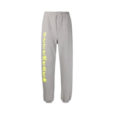 VETEMENTS Anarchy Logo Jogger Pants "Neon Green"