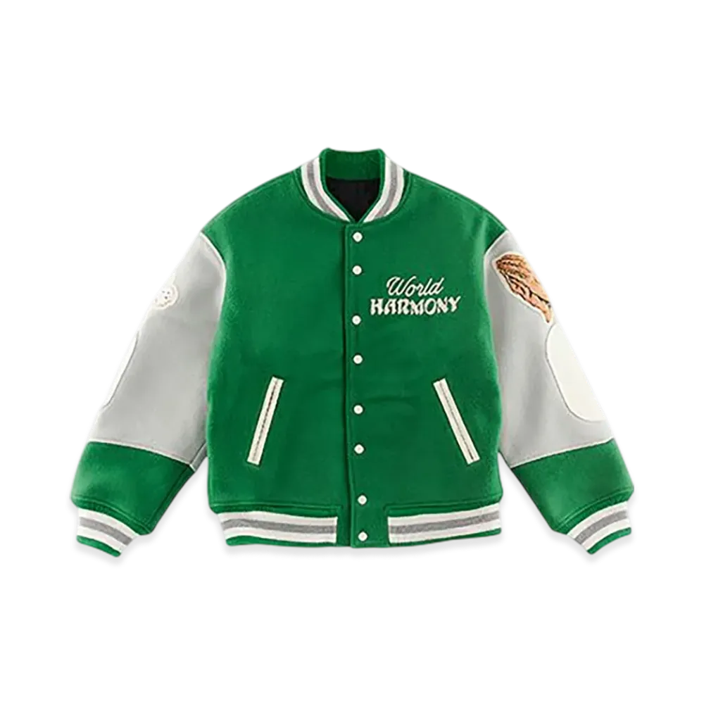 Saint Mxxxxxx SA Varsity Jacket Pigeon "Green"