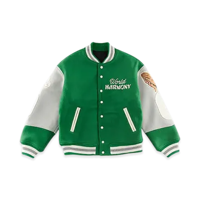 Saint Mxxxxxx SA Varsity Jacket Pigeon "Green"