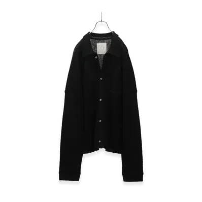 ANCELLM Kimono Knit Shirt "Black"