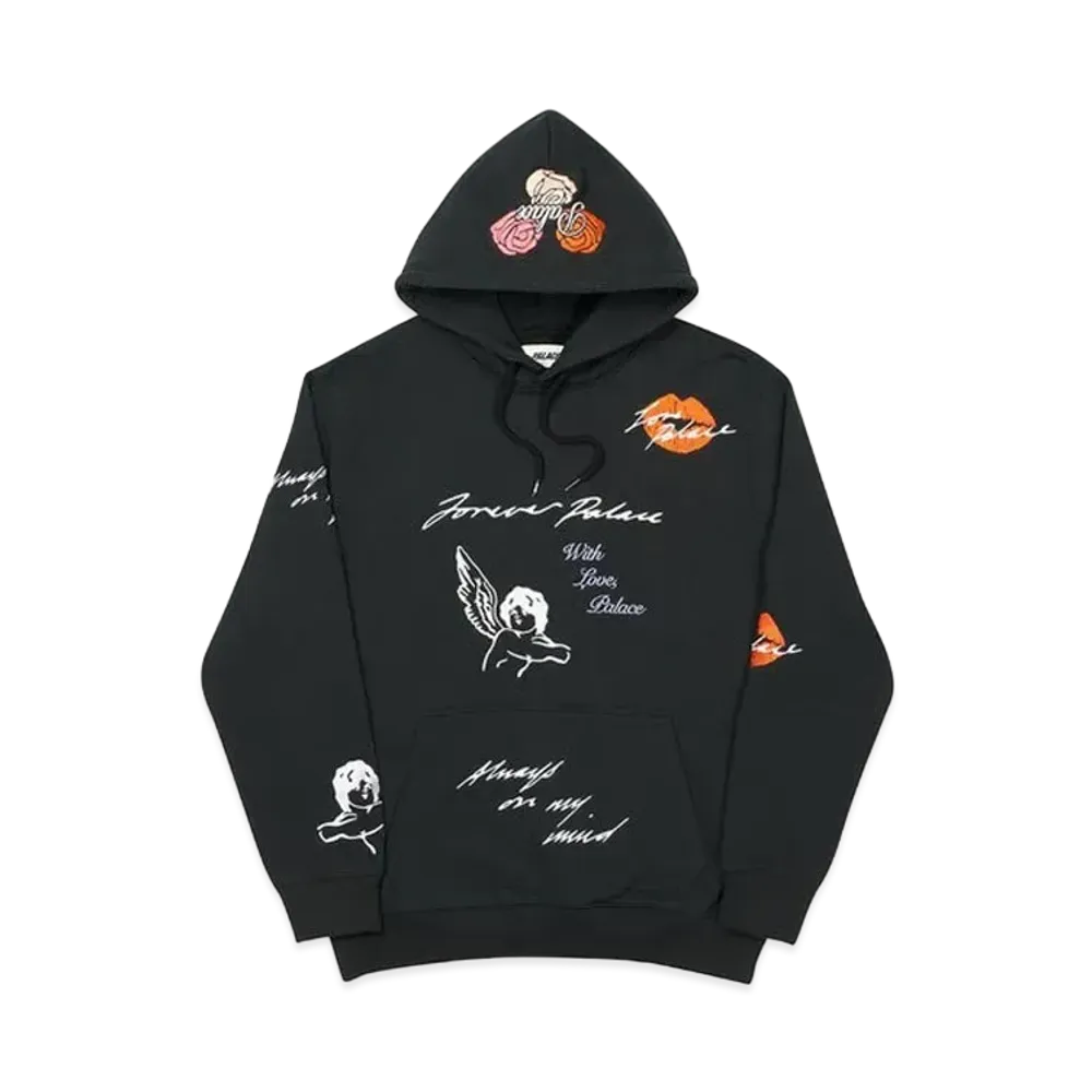 PALACE Love Letter Hood "Black"