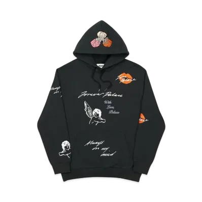 PALACE Love Letter Hood "Black"