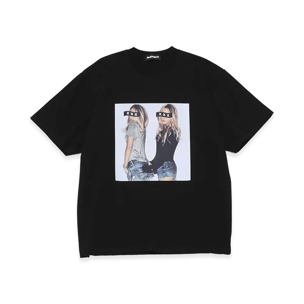 GOD SELECTION XXX Box Logo Twin Photo Tee GX-S26-ST-19 "Black"