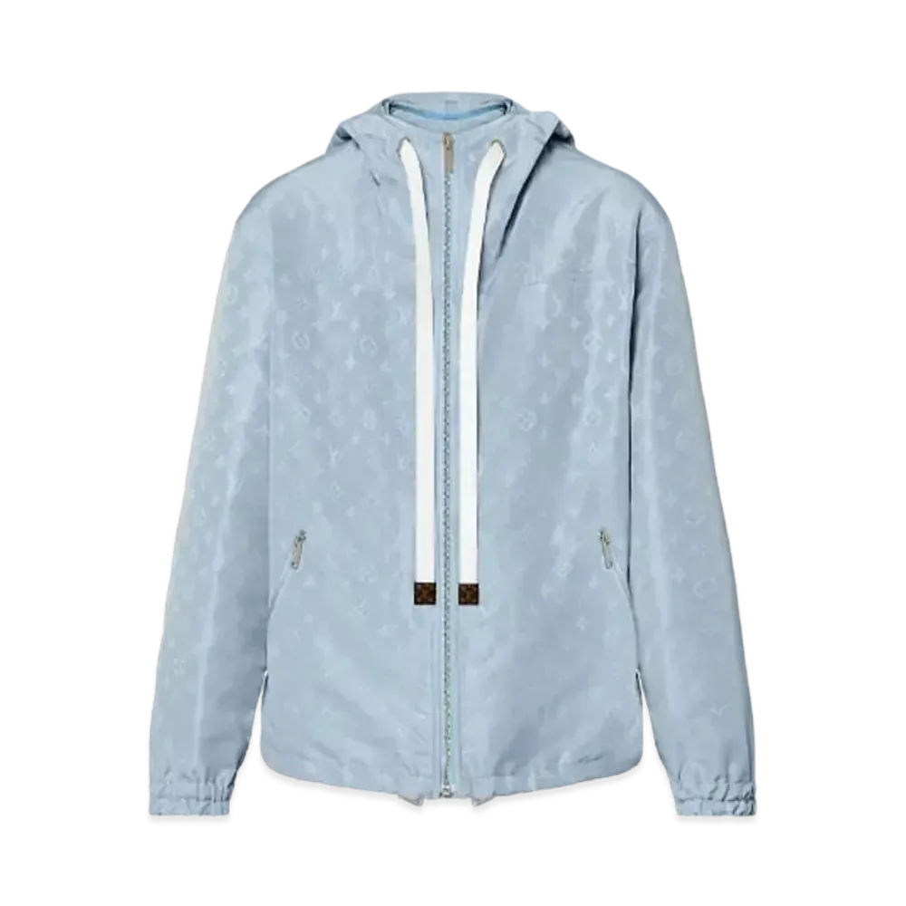Louis Vuitton Monogram Print Parka "Bleu Glacier"