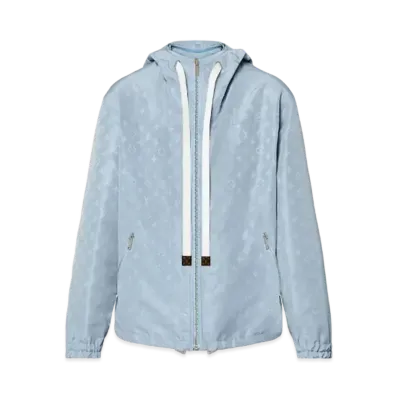 Louis Vuitton Monogram Print Parka "Bleu Glacier"
