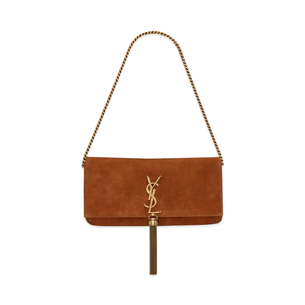 Saint Laurent Kate 99 With Tassel In Suede "Cinnamon"