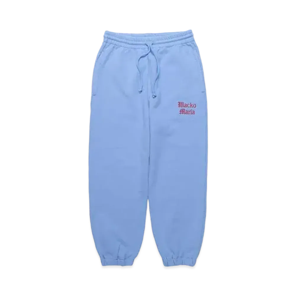 WACKO MARIA Washed Heavy Weight Sweat Pants "Blue"