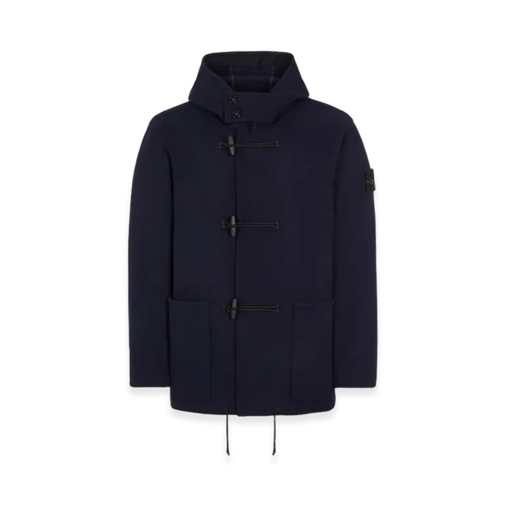 Stone Island 42930 Panno Speciale Wool Nylon Duffle Coat - 23FW "Marine Blue"