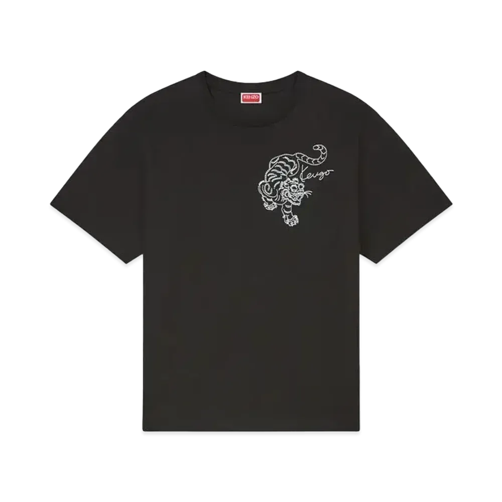 KENZO 'Star Tiger' Embroidery Oversize T-shirt "Black"