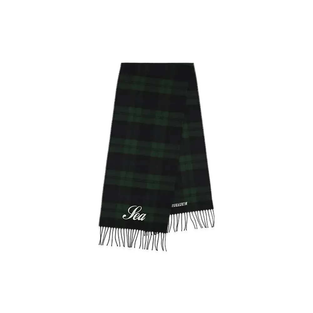 WIND AND SEA Script Black Watch Mufller "Mix"