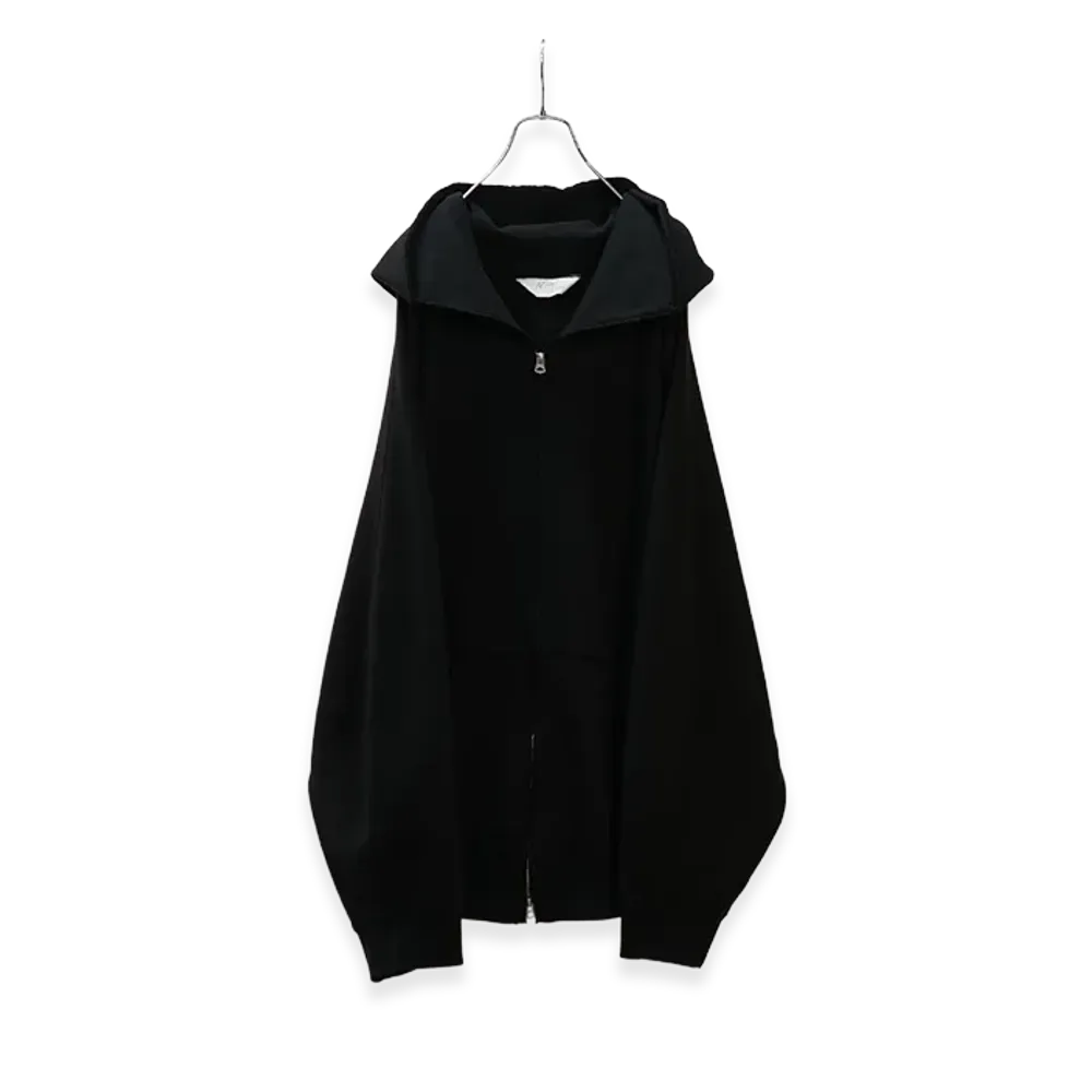 ANCELLM Sweat Hoodie Coat "Black"
