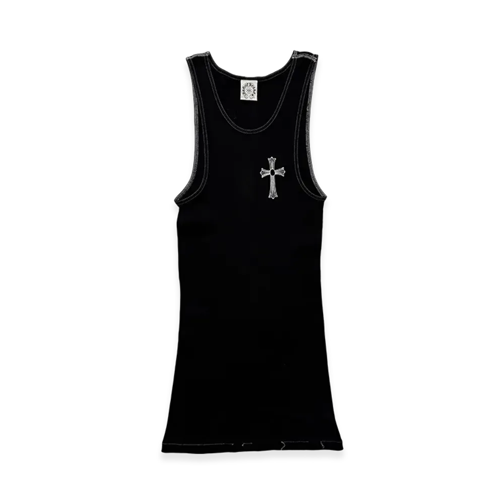 Chrome Hearts Horseshoe Cross Print Tank Top "Black"
