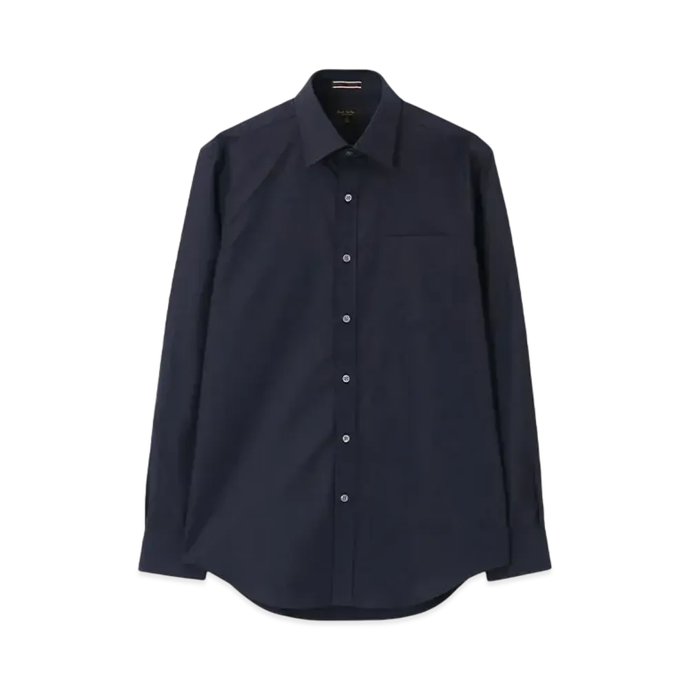 Paul Smith Dobby Cross Dress Shirt "Navy"