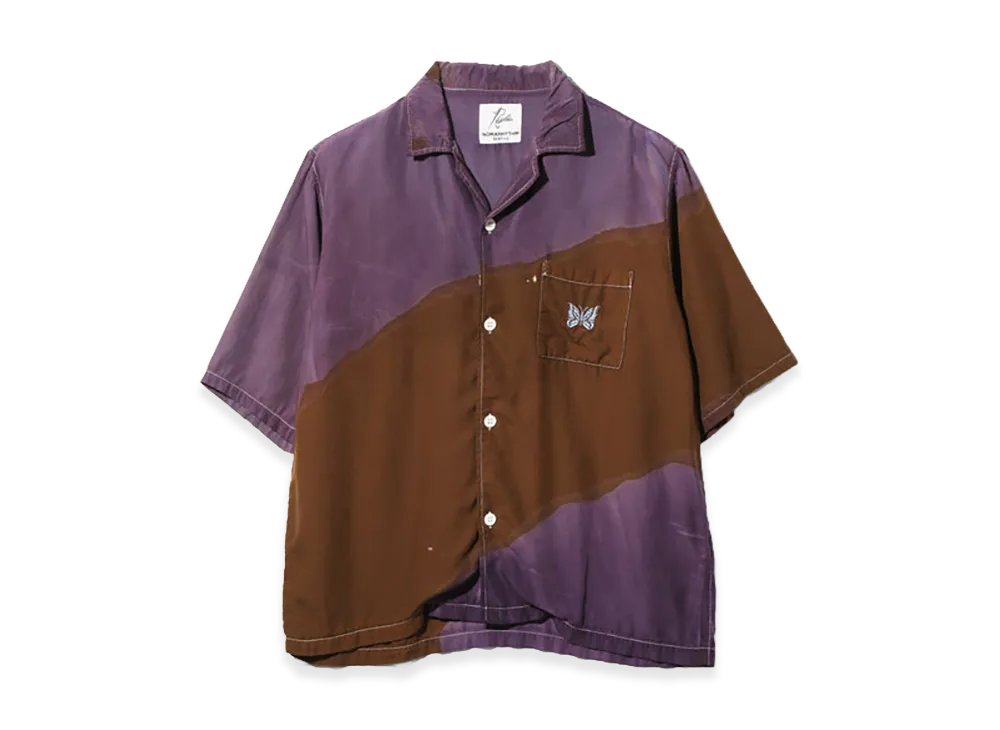 NEEDLES x NOMARHYTHM TEXTILE Hand Dye Cabana Shirt "Brown"