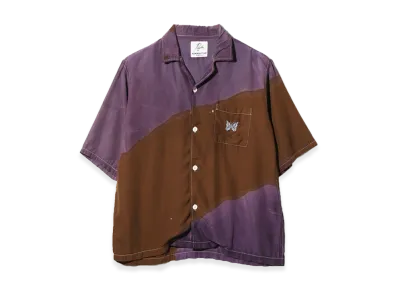 NEEDLES x NOMARHYTHM TEXTILE Hand Dye Cabana Shirt "Brown"