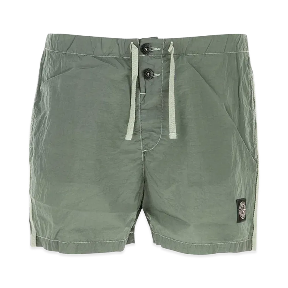 Stone Island She Green Nylon Swimming Shorts "Green"