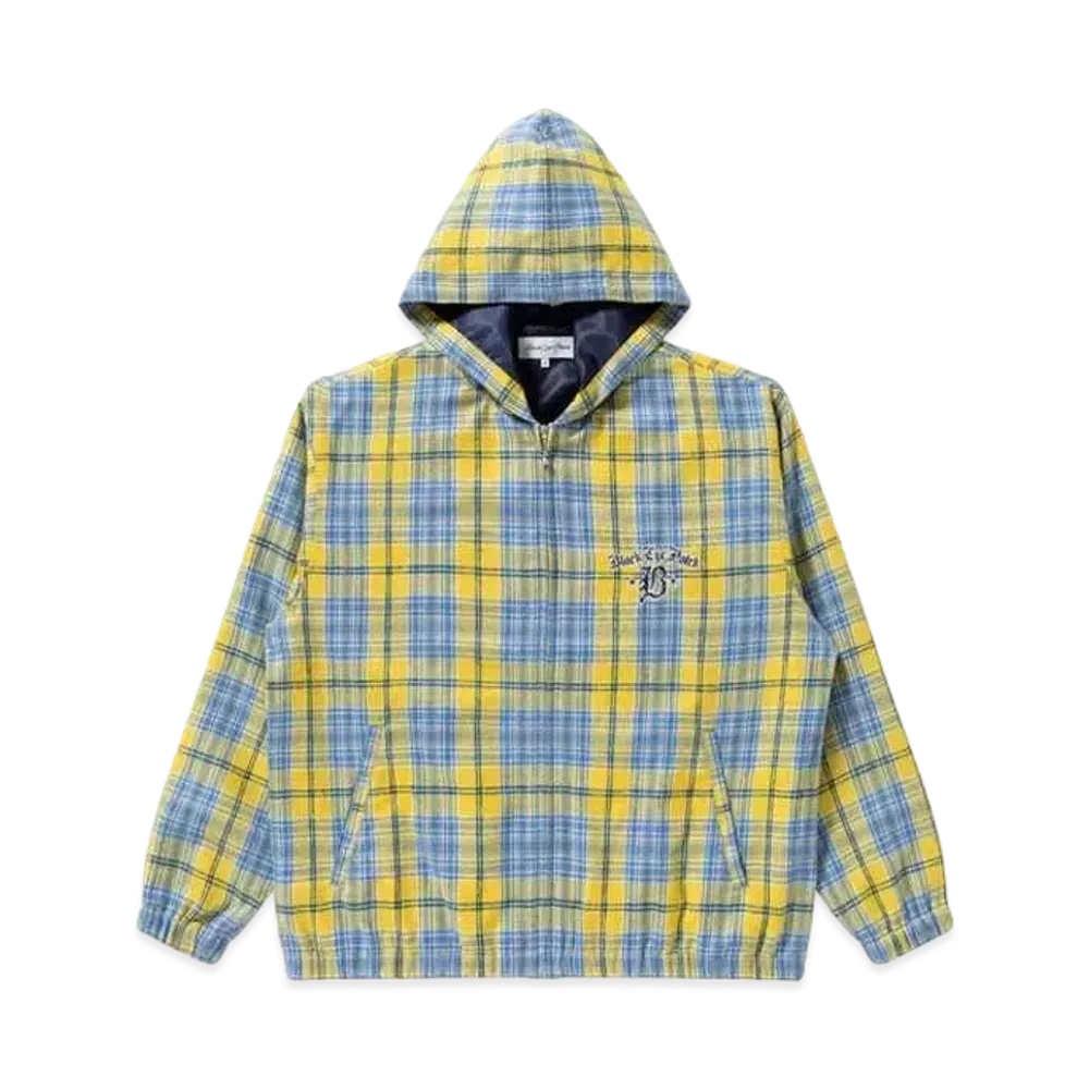 Black Eye Patch Royal Street Hooded Flannel Zip Hoodie "Yellow"