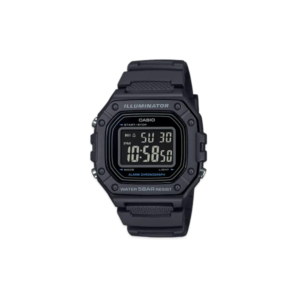 Casio Collection W-218H-1BJF "Black"