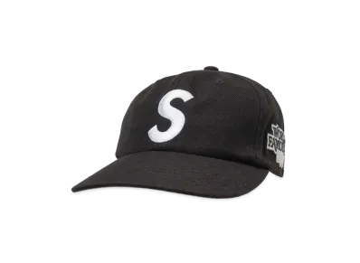 Supreme World Famous S Logo 6-Panel (26SS) "Black"