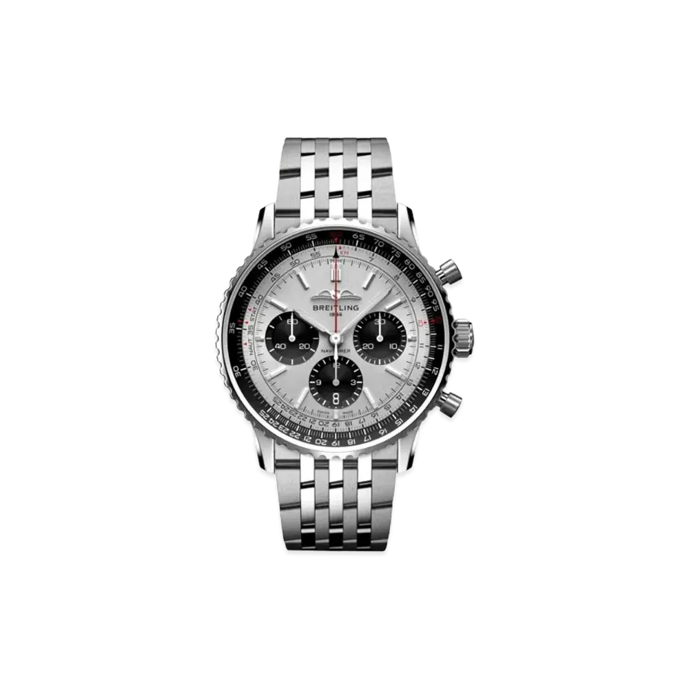 Breitling Navitimer B01 Chronograph 43 "Silver/Stainless Steel"