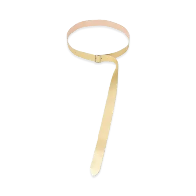 UNDERCOVER Sheepskin Cowhide Leather Belt "Gold"