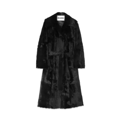 Jil Sander Women's Shearling Coat "Black"
