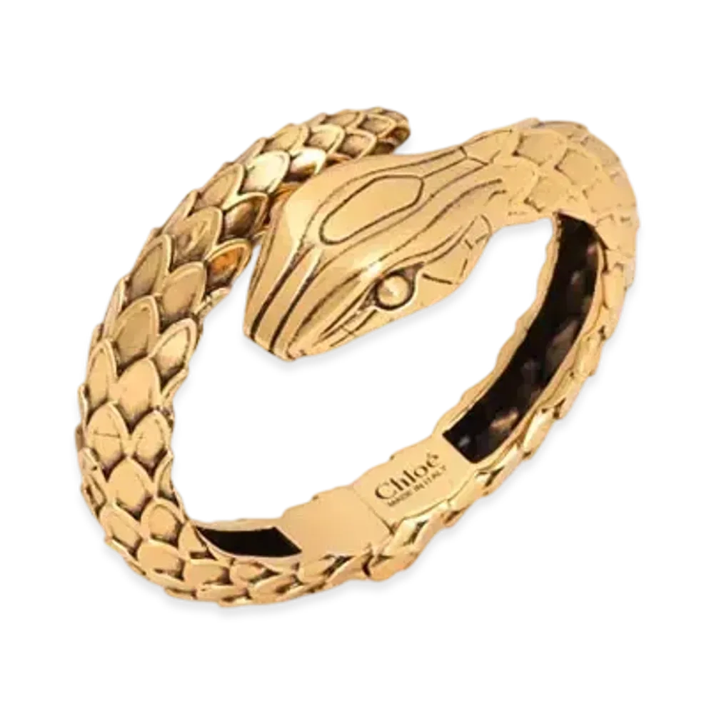 Chloe The Chloe Snake Bracelet "Vintage Gold"