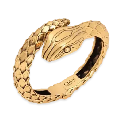 Chloe The Chloe Snake Bracelet "Vintage Gold"
