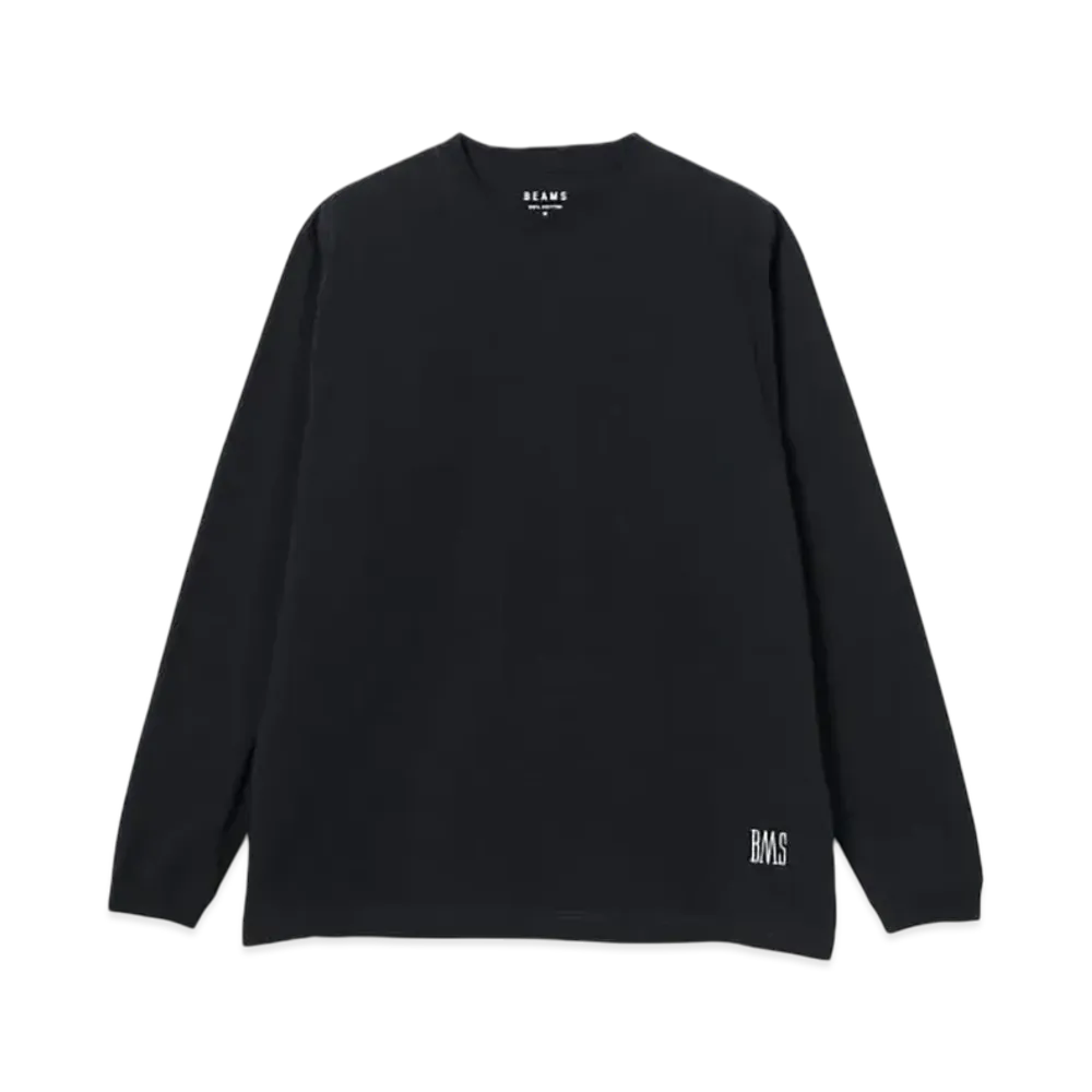 BEAMS Logo Basic Long Sleeve Tee "Black"