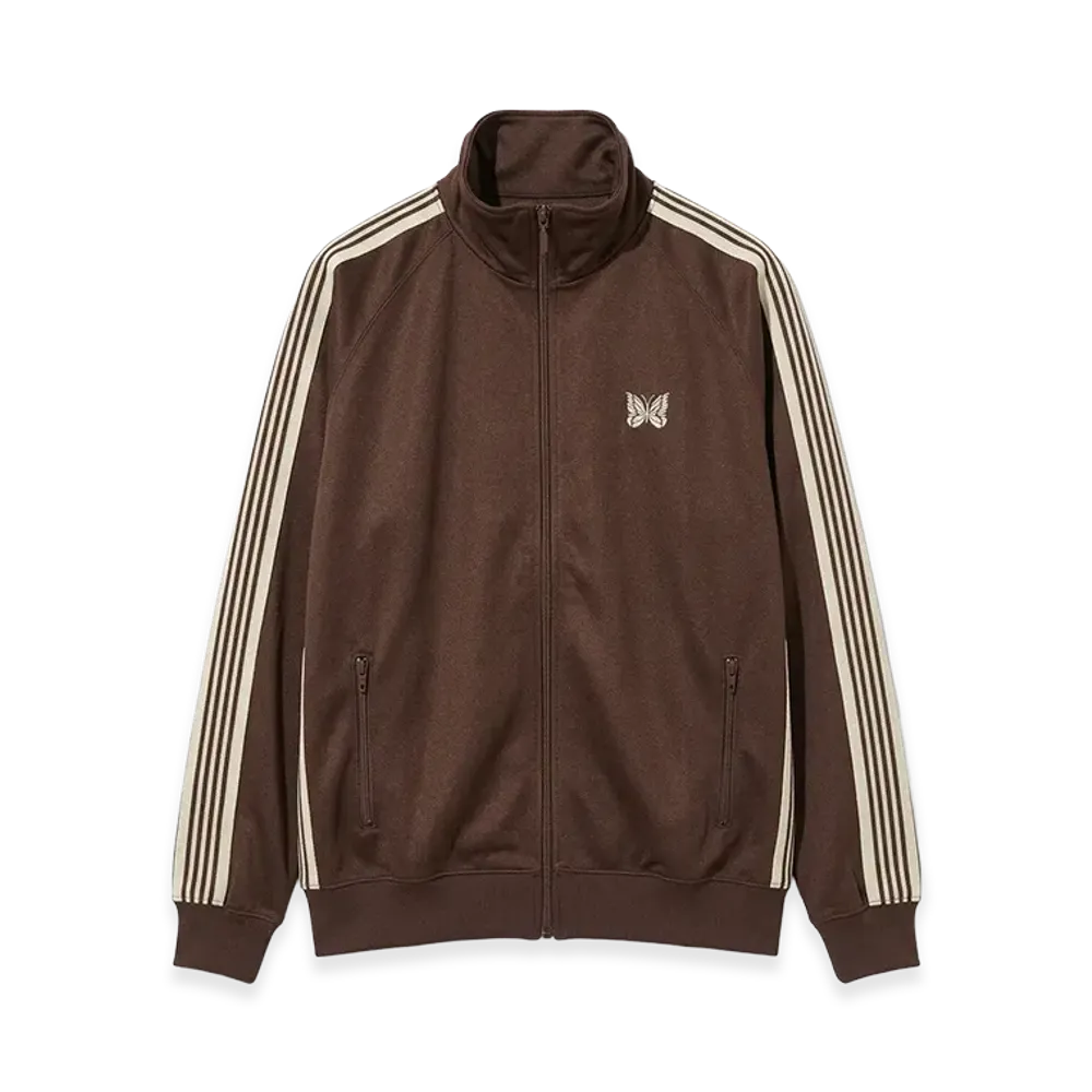 NEEDLES x STUDIOUS Track Jacket - Poly Smooth "Brown"