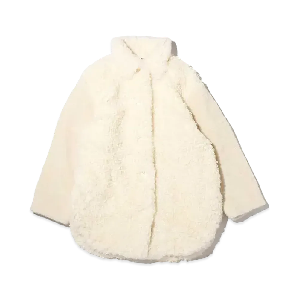 atmos pink Boa Coat "White"