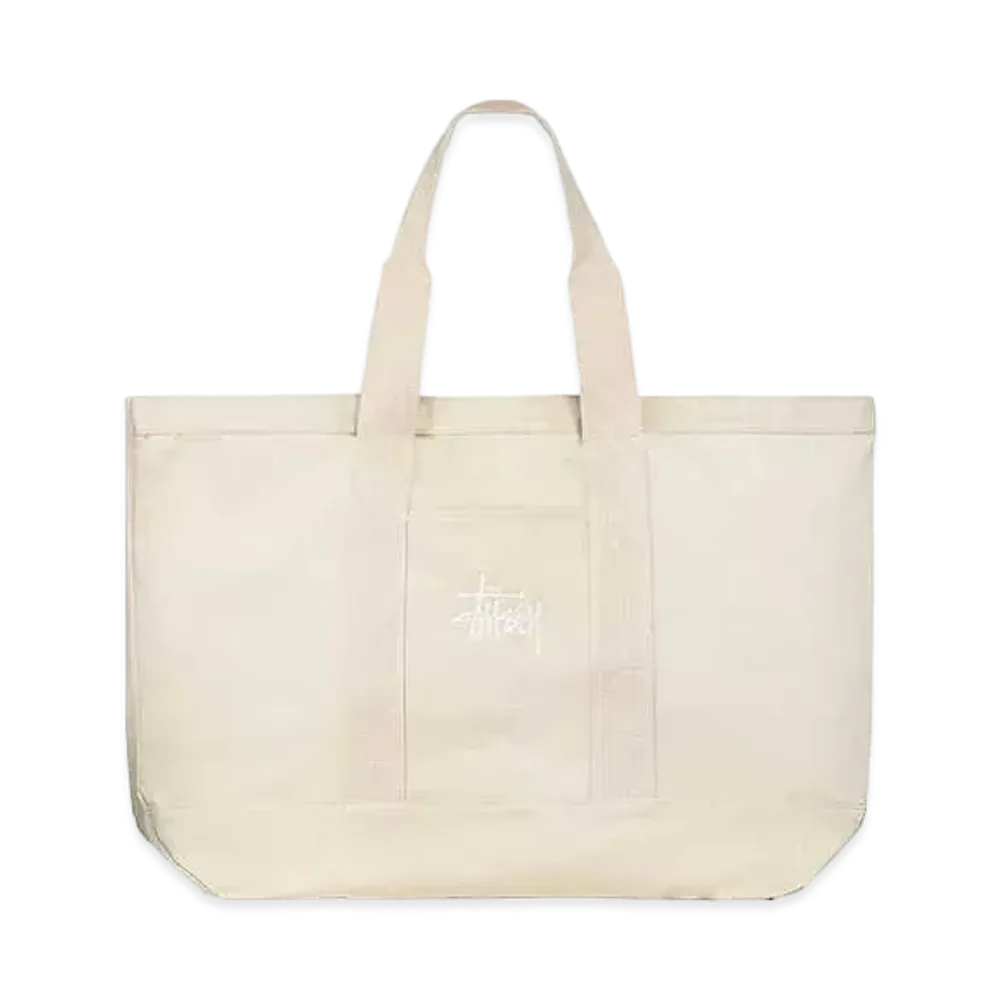 Stussy Ripstop Overlay Extra Large Tote Bag "Natural"