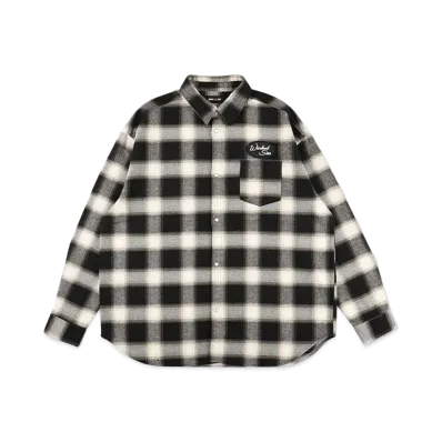 WIND AND SEA Plaid Shirt "Black"