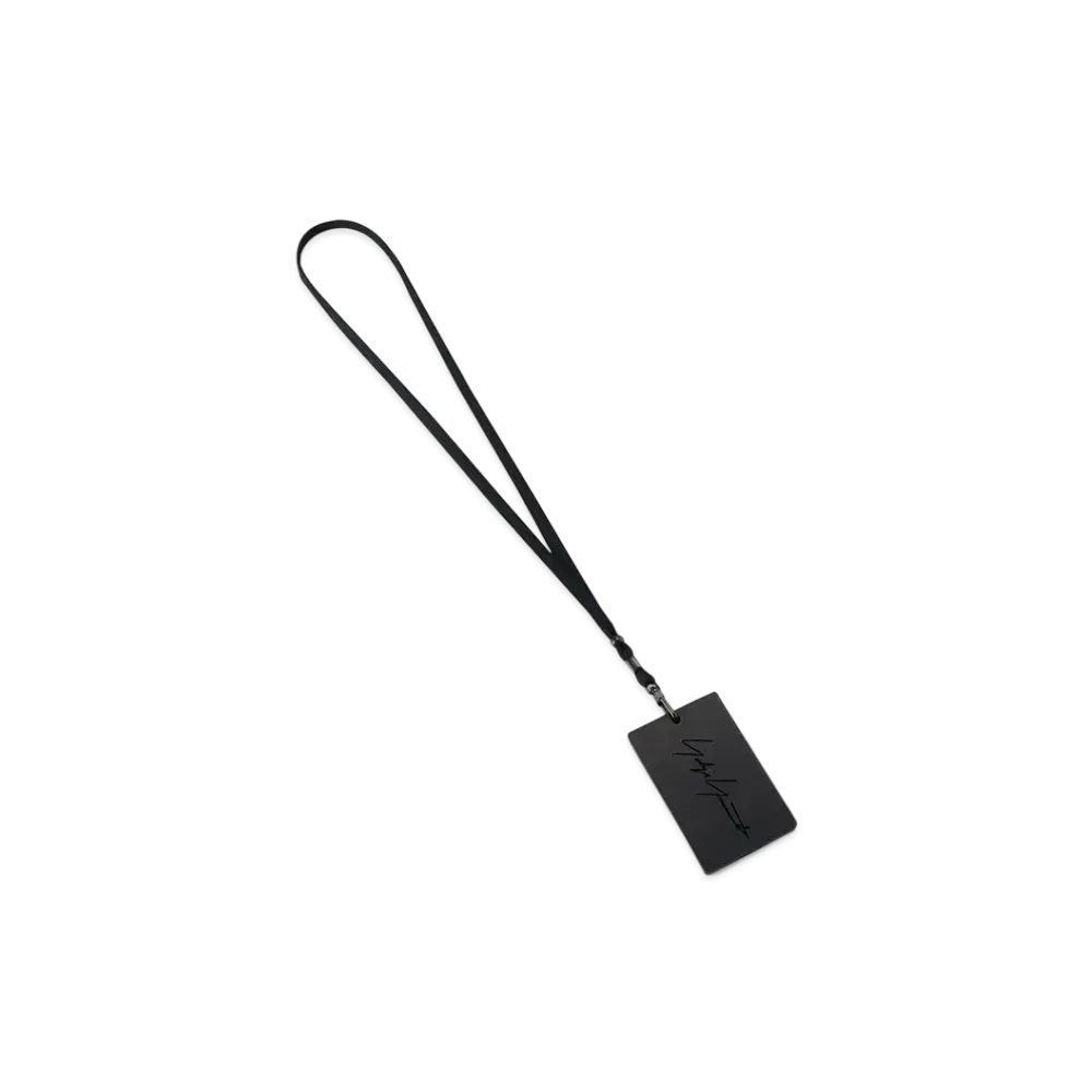 Yohji Yamamoto NECKLACE PASS HOLDER "Black"