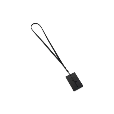 Yohji Yamamoto NECKLACE PASS HOLDER "Black"
