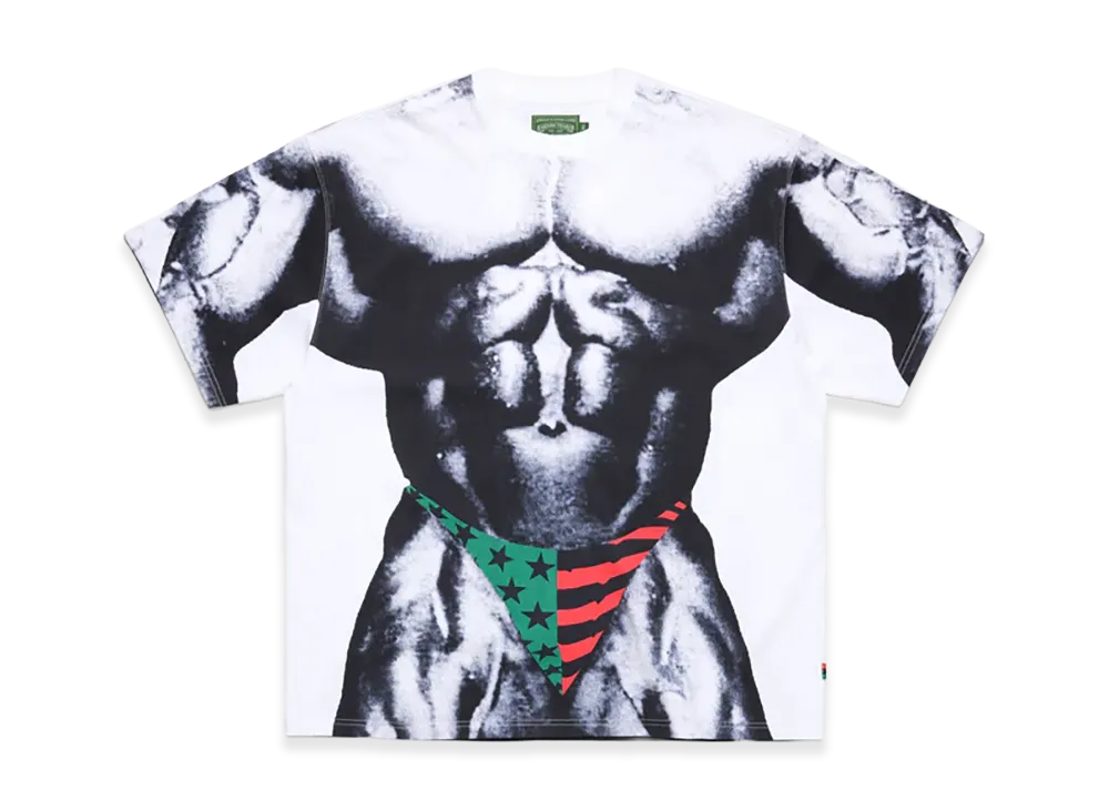 DENIM TEARS Body Builder Tee "White"